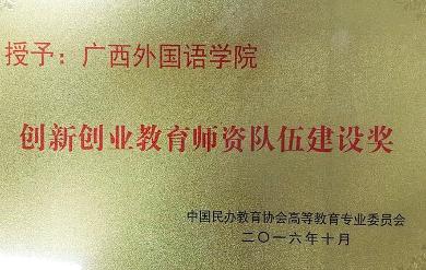 亚搏app登录入口创新创业教育师资队伍建设奖